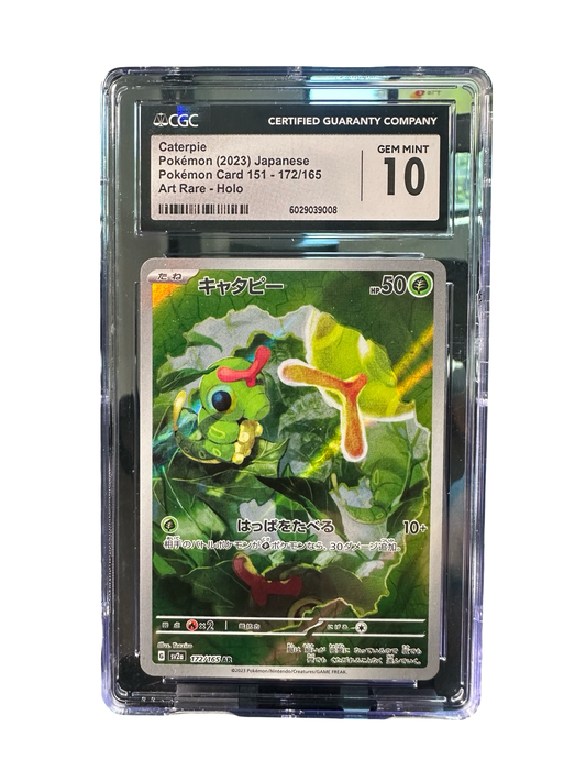 CGC 10 Caterpie Art Rare 151 #172